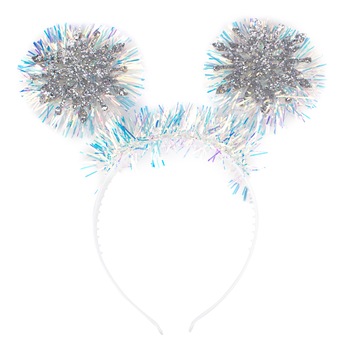 Bentita Craciun cu fulgi de zapada, AC-720-62, 23x21 cm, Argintiu Bentita Craciun cu fulgi de zapada, AC-720-62, 23x21 cm, Argintiu