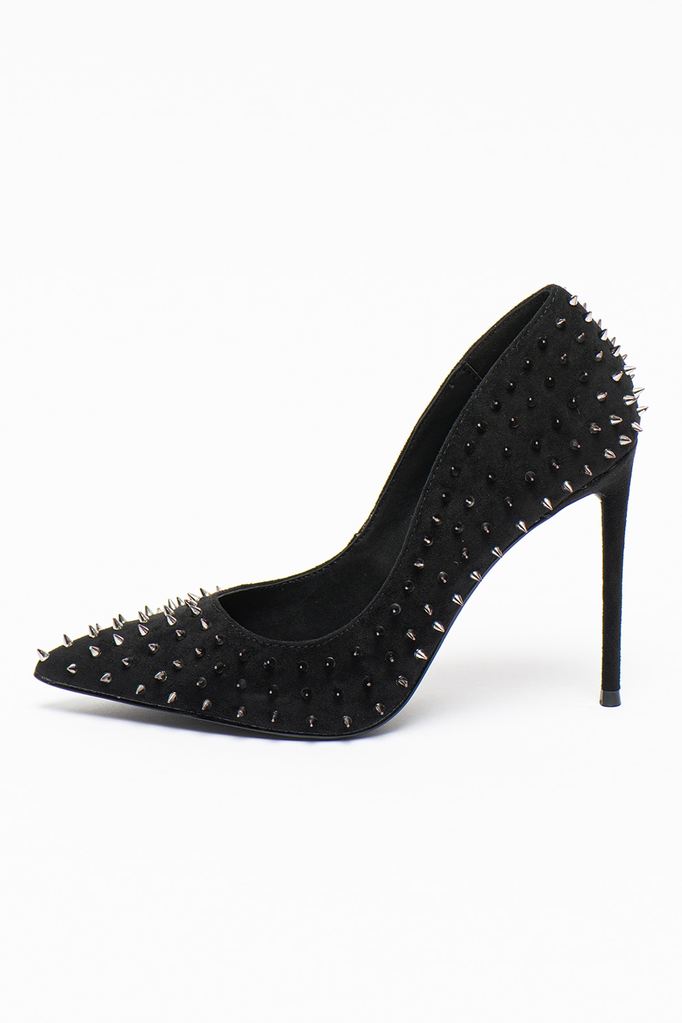 Steve Madden, Pantofi cu tinte Vala, Negru/Argintiu, 37
