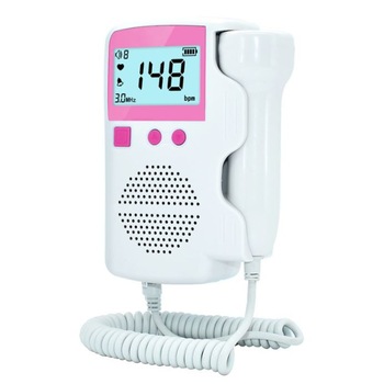 Monitor fetal Doppler pentru monitorizare functii vitale fat intrauterin, detectarea batailor inimii/pulsului fatului, ascultare sunete din burtica , pentru gravide, portabil Monitor fetal Doppler pentru monitorizare functii vitale fat intrauterin, detectarea batailor inimii/pulsului fatului, ascultare sunete din burtica , pentru gravide, portabil