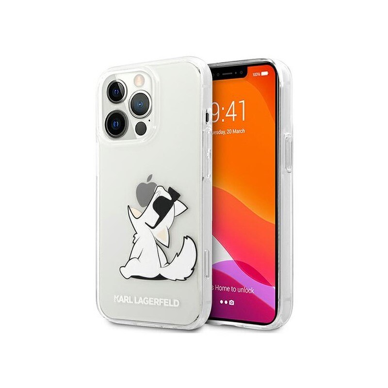 Husa Spate Karl Lagerfeld Compatibila Cu iPhone 13 Pro Max, Colectia Choupette Fun, Transparenta - 9029081