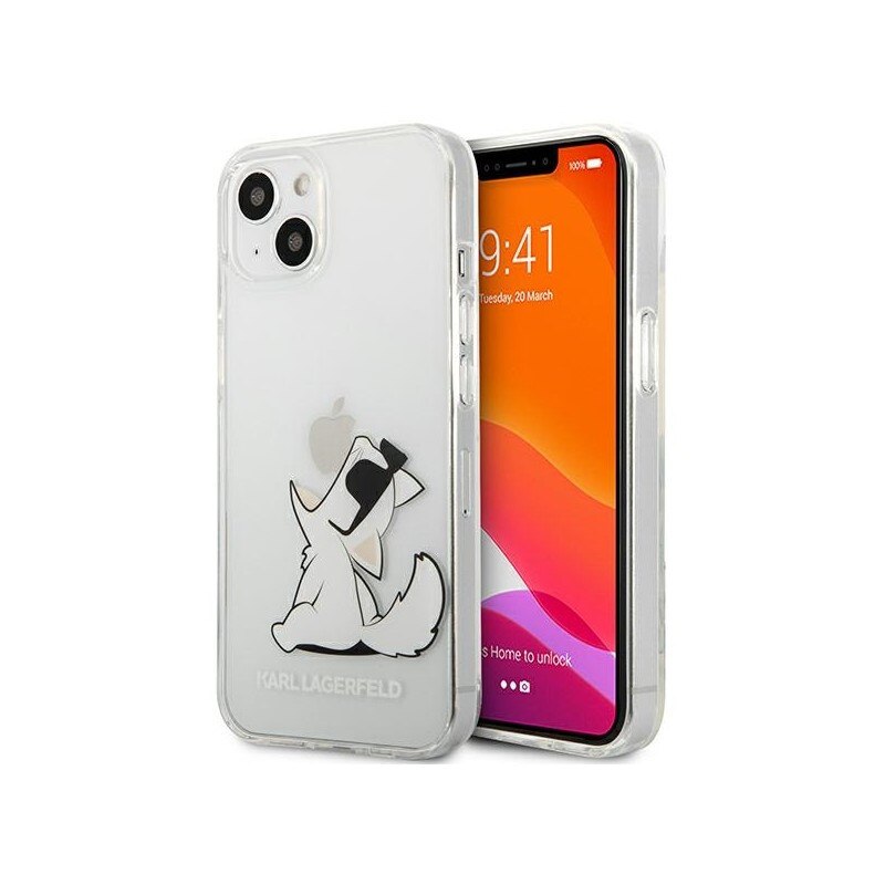 Husa Spate Karl Lagerfeld Compatibila Cu iPhone 13 Mini, Colectia Choupette Fun, Transparenta - 9029050