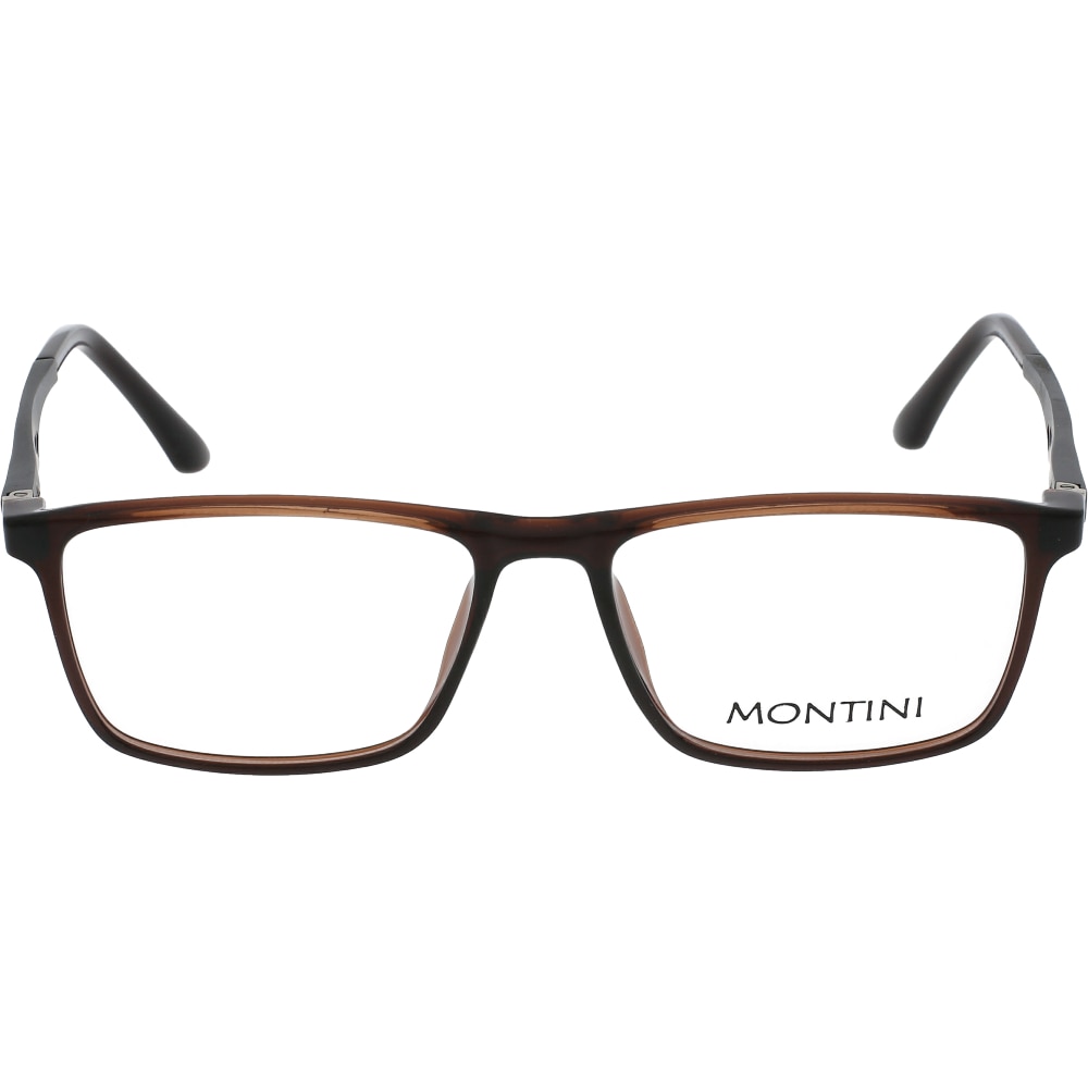 Rame ochelari de vedere pentru barbati Montini 2201 C3, Maro, 54 mm