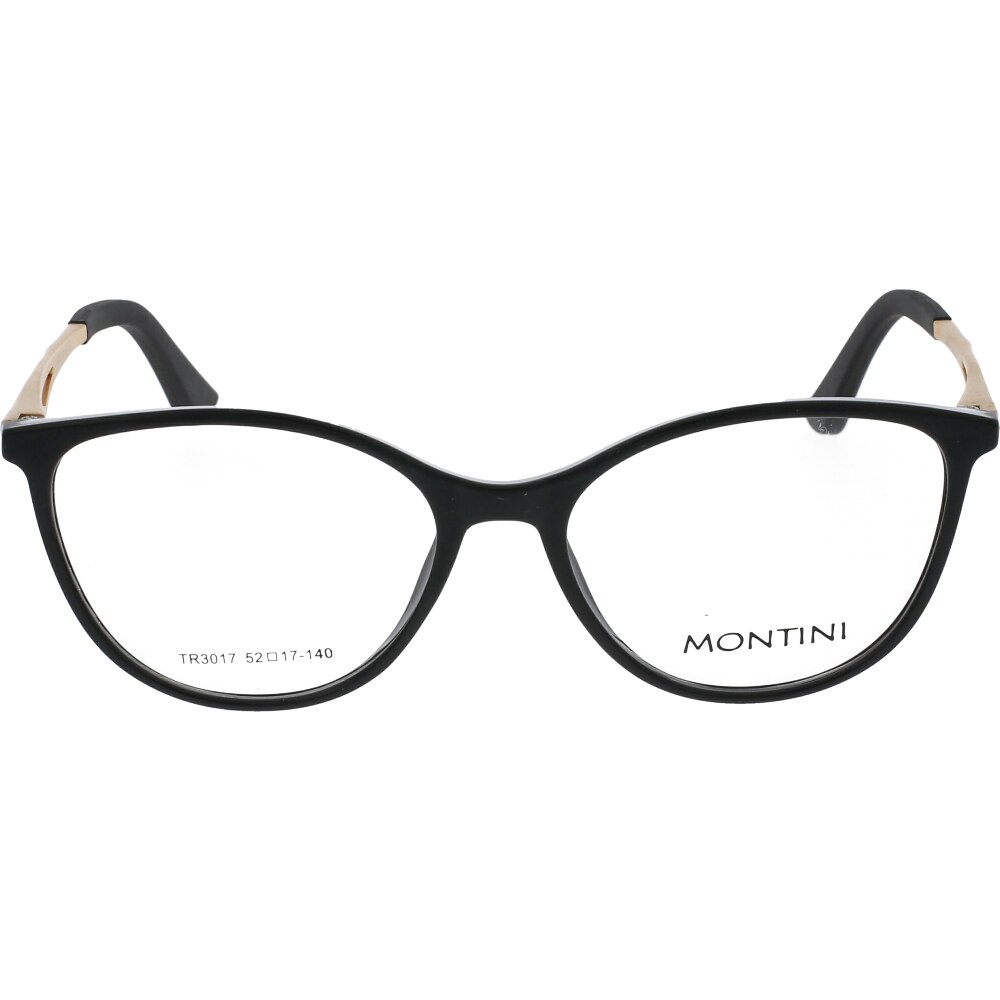 Rame ochelari de vedere de dama Montini TR3017 C1, Negru, 52 mm