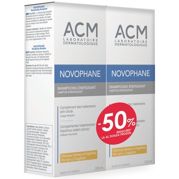 Pachet Promo: 2 x ACM Novophane Sampon Energizant, 200 ml Pachet Promo: 2 x ACM Novophane Sampon Energizant, 200 ml