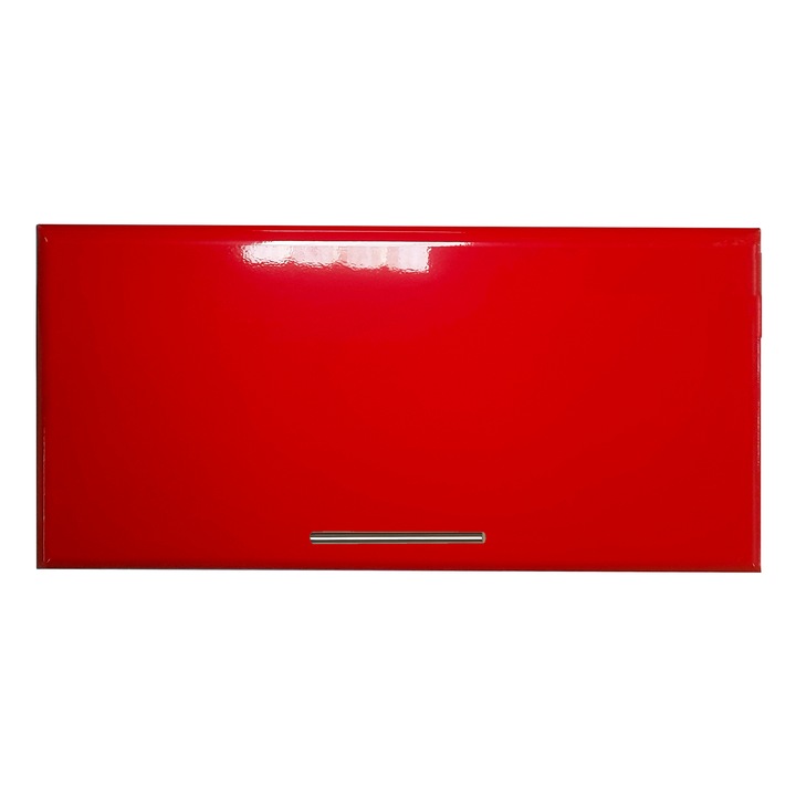 Corp suspendat orizontal Canadian MDF, 1 usa, rosu super lucios high gloss, 40x30x57 cm