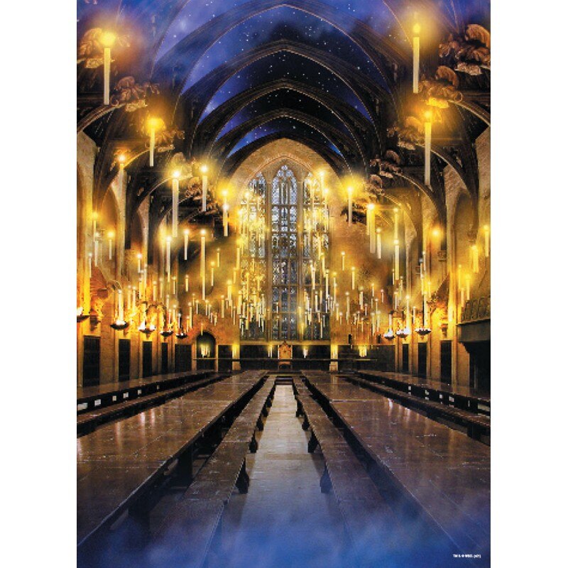 Puzzle Harry Potter Great Hall , 1000 piese , 48x68cm, Negru