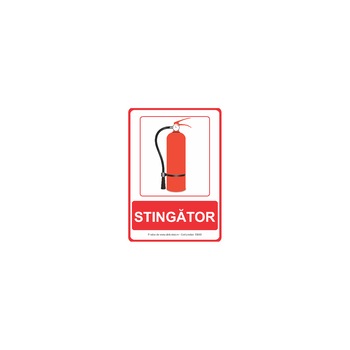 Stingator - Indicator PSI S8001, 140x200mm, Autocolant PVC Stingator - Indicator PSI S8001, 140x200mm, Autocolant PVC