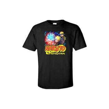 Tricou bumbac copii Naruto Evolution, Negru Tricou bumbac copii Naruto Evolution, Negru