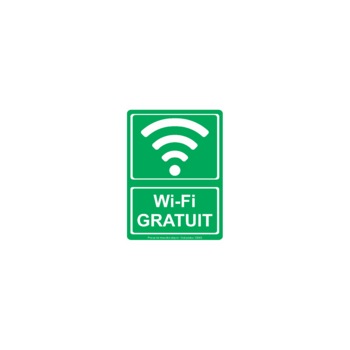 Wi-fi gratuit - Indicator de informare S3003, 140x200mm, Autocolant PVC Wi-fi gratuit - Indicator de informare S3003, 140x200mm, Autocolant PVC