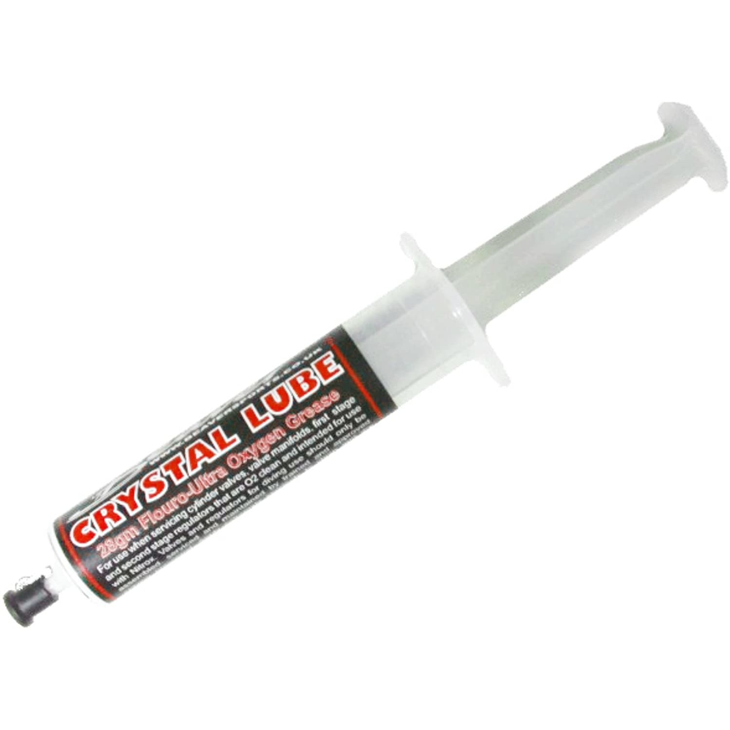 Seringa cu lubrifiant echipament scufundari, compatibil cu oxigen, Beaver Crystal Lube Syringe, Oxygen Grease, 28g