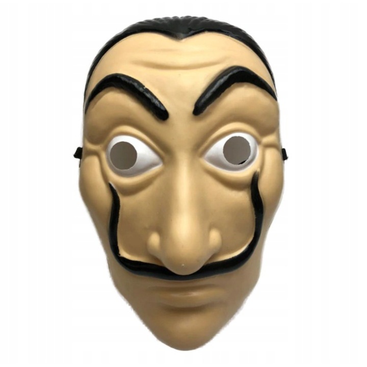 Masca, Salvador Dali, Plastic Usor, Rezistent Si Gros, 26 cm x 16,5 cm