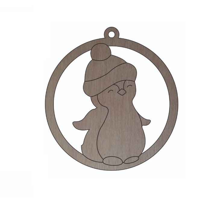 Glob de Craciun, GL43, Lemn, 9cm