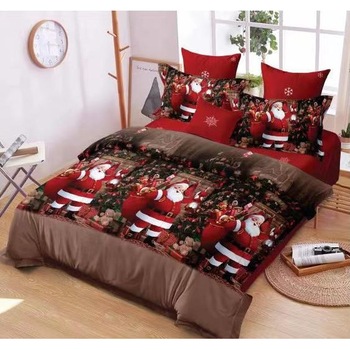 Set Lenjerie de pat dublu 4 piese, Craciun, Pucioasa, 230 x 250 cm, Elvo EXMS8 Set Lenjerie de pat dublu 4 piese, Craciun, Pucioasa, 230 x 250 cm, Elvo EXMS8