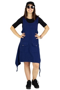 Rochie asimetrica in colturi - Bleumarin Rochie asimetrica in colturi - Bleumarin