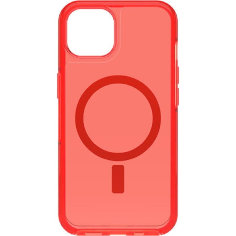 Carcasa antimicrobiana Otterbox Symmetry Plus pentru iPhone 13, compatibila MagSafe, Red