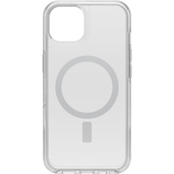 Carcasa antimicrobiana Otterbox Symmetry Plus pentru iPhone 13, compatibila MagSafe, Clear Carcasa antimicrobiana Otterbox Symmetry Plus pentru iPhone 13, compatibila MagSafe, Clear