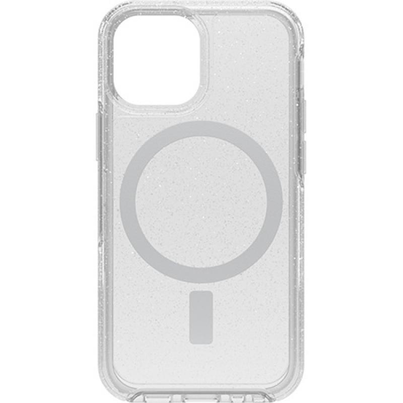 Carcasa antimicrobiana Otterbox Symmetry Plus pentru iPhone 13 Mini / iPhone 12 Mini, compatibila MagSafe, Stardust