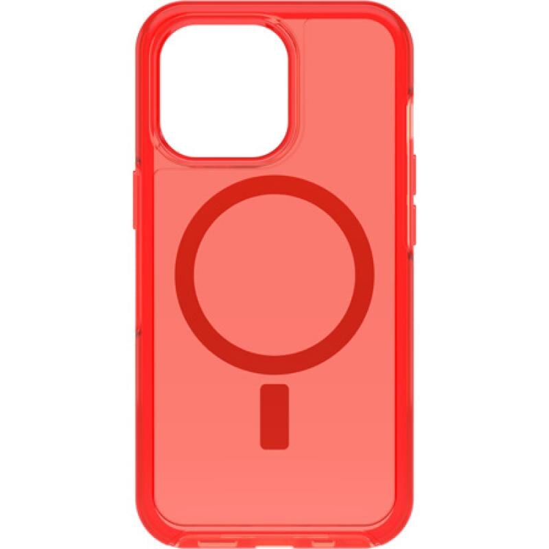 Carcasa antimicrobiana Otterbox Symmetry Plus pentru iPhone 13 Pro, compatibila MagSafe, Red
