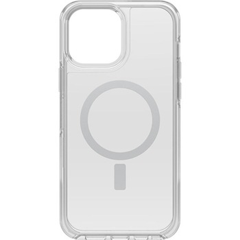 Carcasa antimicrobiana Otterbox Symmetry Plus pentru iPhone 13 Pro Max / iPhone 12 Pro Max, compatibila MagSafe, Clear Carcasa antimicrobiana Otterbox Symmetry Plus pentru iPhone 13 Pro Max / iPhone 12 Pro Max, compatibila MagSafe, Clear