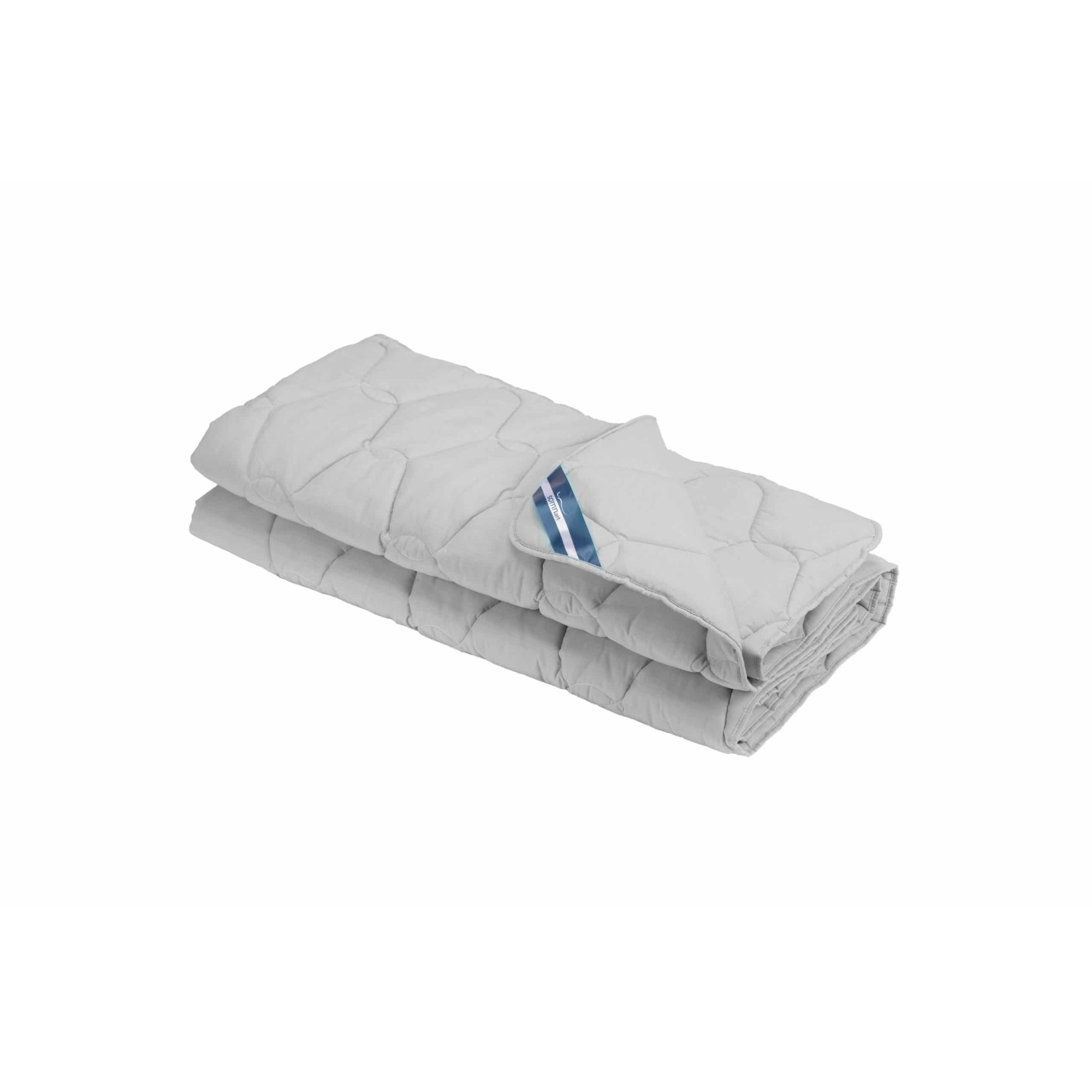 Pilota bumbac Somnart Bella 150x200cm, umplutura grosime medie de vara, gri