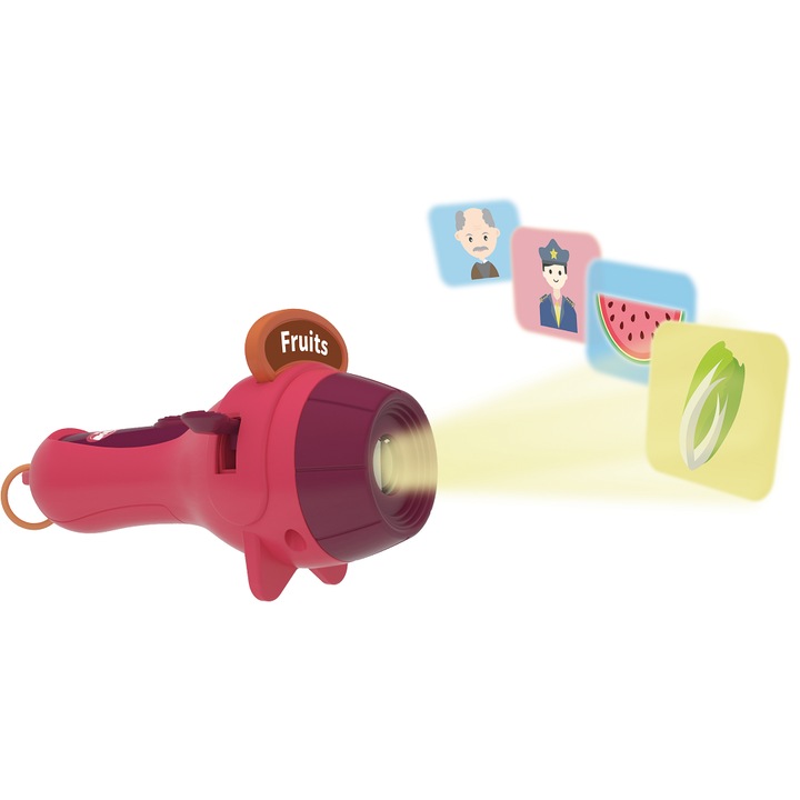 Zseblámpa projektor oktatási játékkészlet, piros