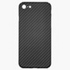 Калъф SILKASE, За iPhone SE2 2020, Арамиден кевлар, Въглеродни влакна, Черен