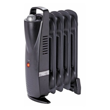 Radiator electric, 500 W, 390 x 140 mm, negru, 5 elementi Radiator electric, 500 W, 390 x 140 mm, negru, 5 elementi