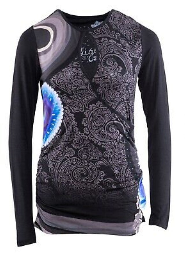 Bluza Desigual 17WWTKAG, Negru, M
