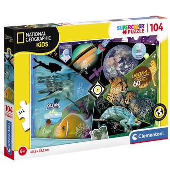 Puzzle Clementoni - National Geographic, Explorers in training, 104 piese Puzzle Clementoni - National Geographic, Explorers in training, 104 piese