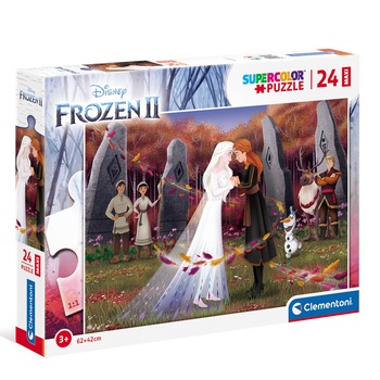 Puzzle Maxi Clementoni - Frozen II, 24 piese Puzzle Maxi Clementoni - Frozen II, 24 piese