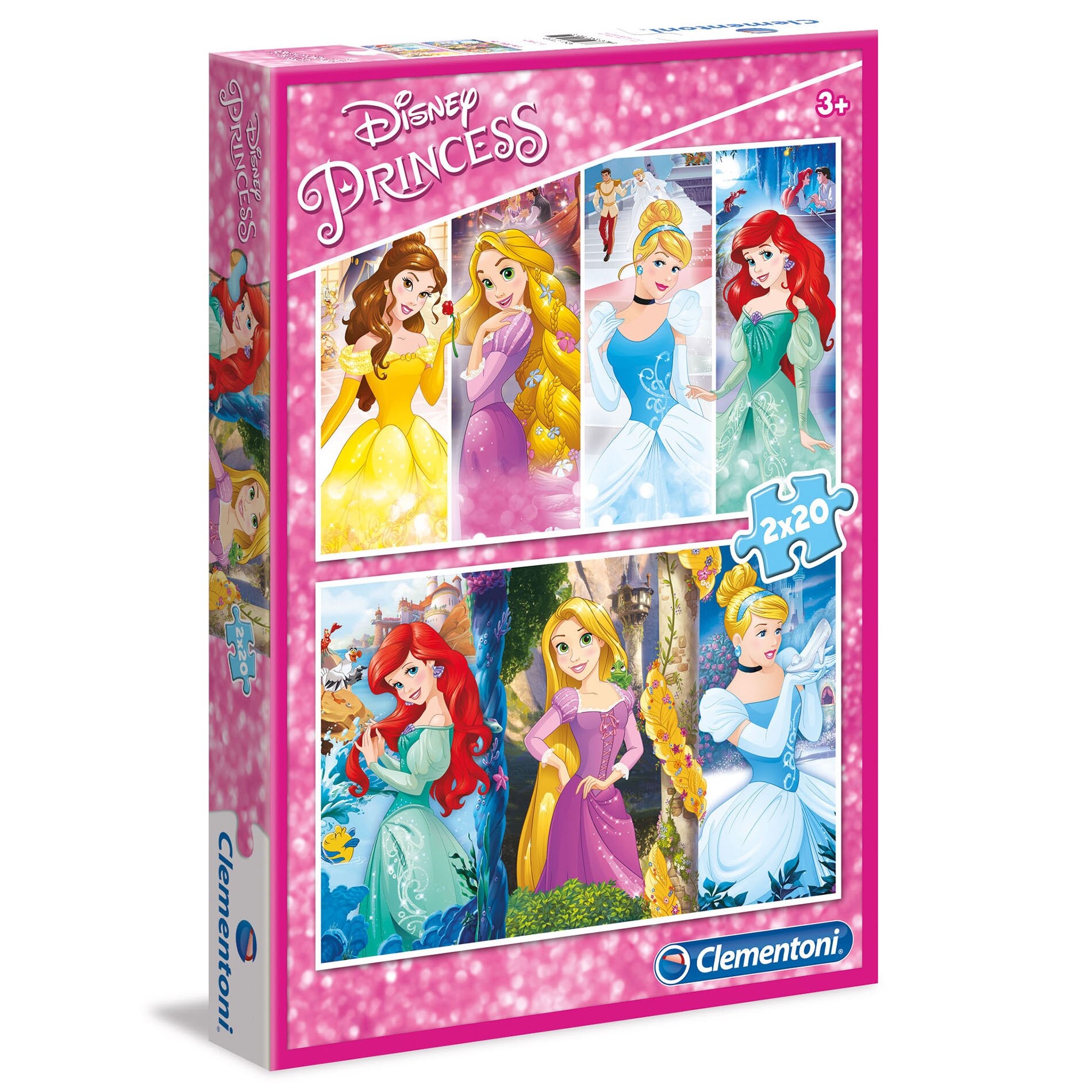Puzzle Clementoni - Four Disney Princess, 2x20 piese