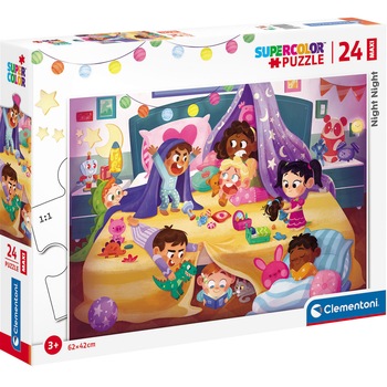 Puzzle Maxi Clementoni - Noapte buna, 24 piese Puzzle Maxi Clementoni - Noapte buna, 24 piese