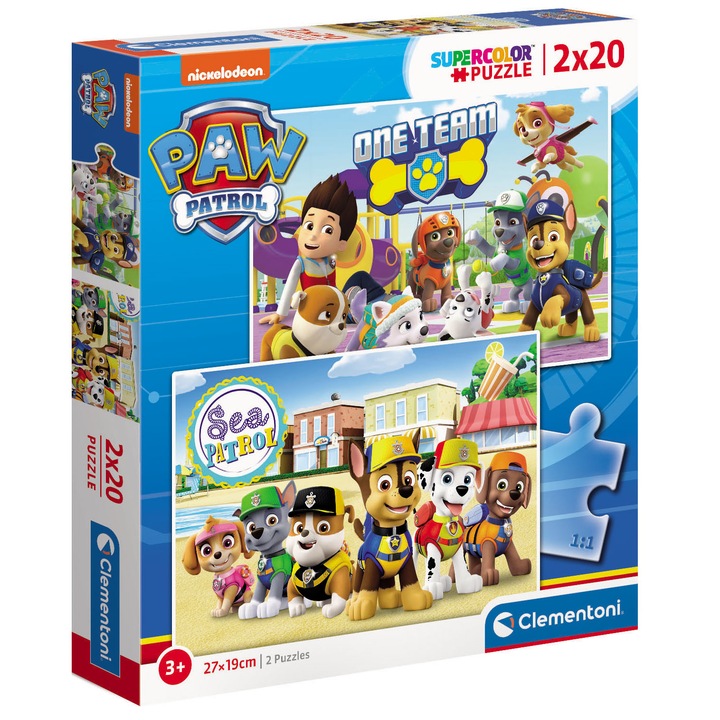 Puzzle Clementoni - Paw Patrol, 2x20 piese
