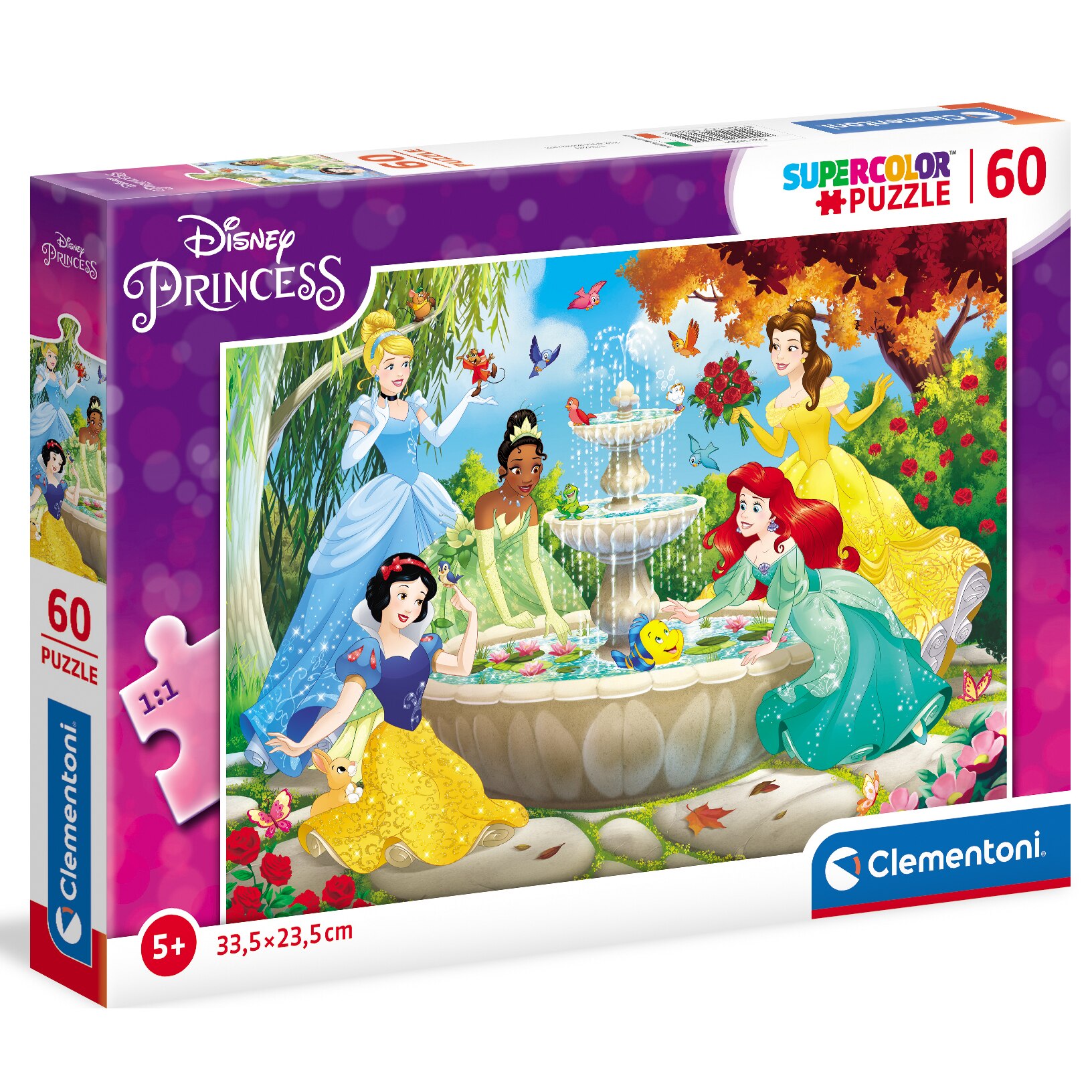 Puzzle Clementoni - Printesele Disney, 60 piese
