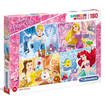 Puzzle Clementoni - Disney Princess, 180 piese Puzzle Clementoni - Disney Princess, 180 piese