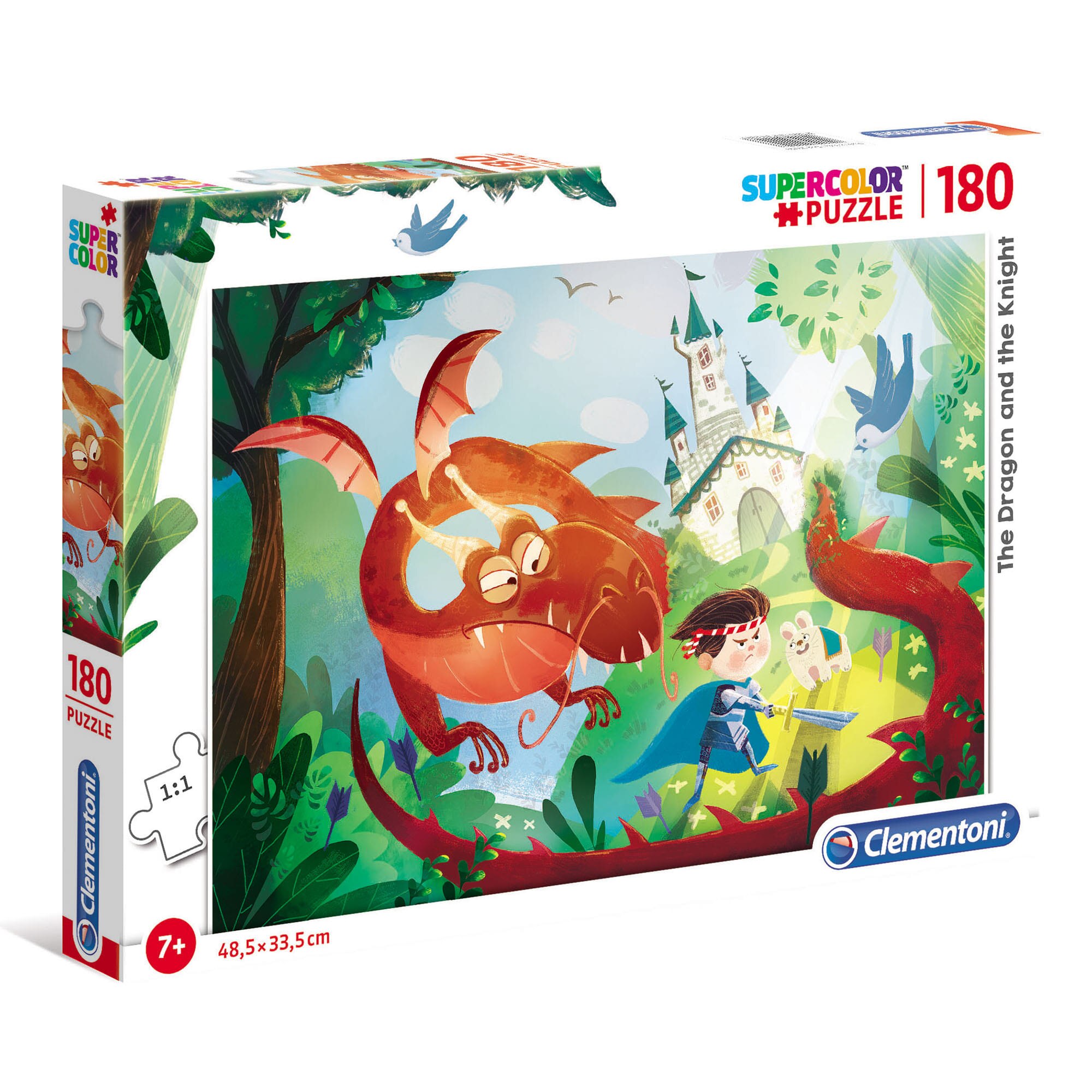 Puzzle Clementoni - The dragon and the knight, 180 piese