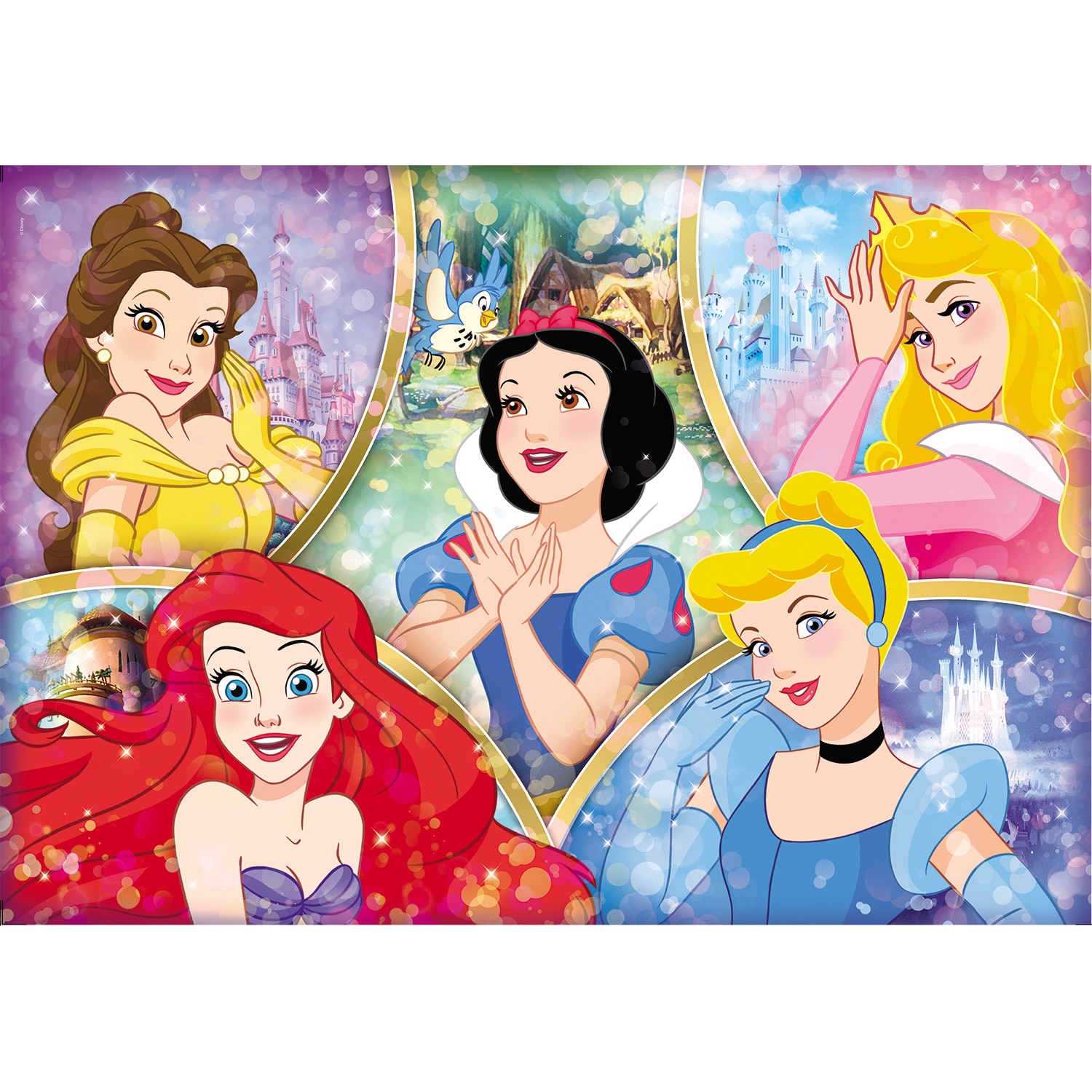 Puzzle Clementoni Disney Princess, 5 printese, 180 piese eMAG.ro