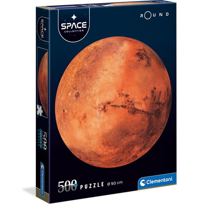 Clementoni Space Collection puzzle, NASA, Mars, kör alakú, 500 db