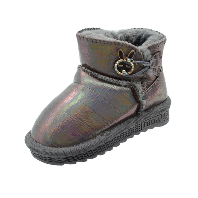 Cizme imblanite pentru fete Bessky ND674-3A-26, Multicolor 34759