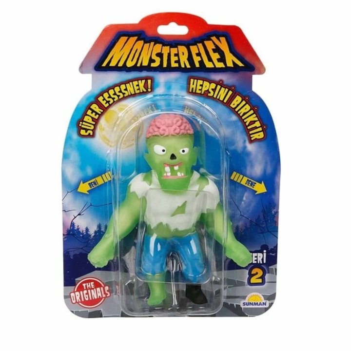 Monster Flex: Nyújtható szörnyfigura, S2 - Zombi