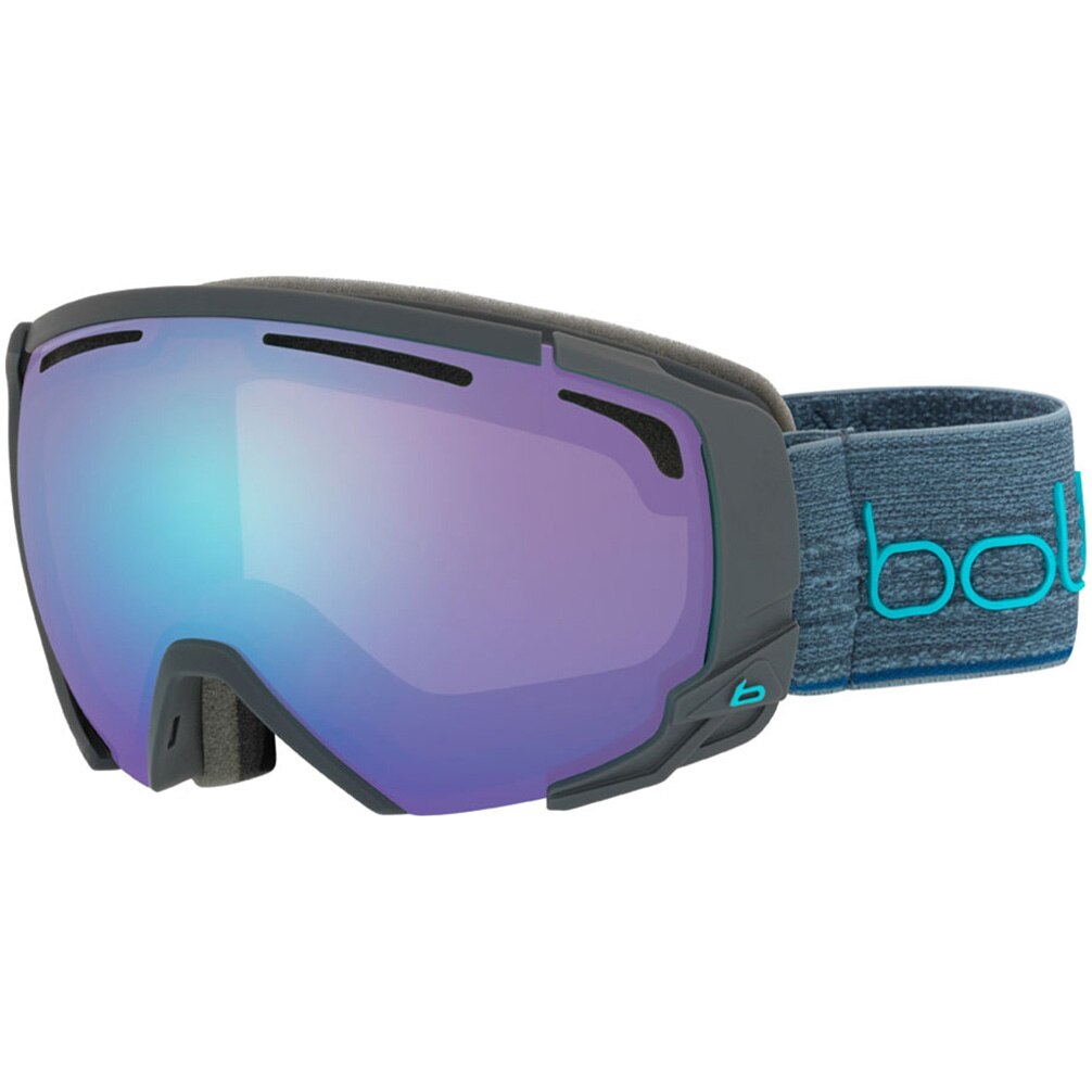 Ochelari ski Bolle SUPREME OTG Cat 2, gri inchis/albastru mat