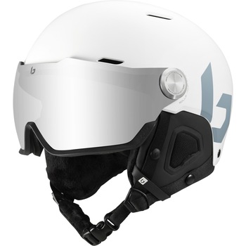 Casca ski Bolle MIGHT VISOR Cat 2, M(55-59cm), alb mat Casca ski Bolle MIGHT VISOR Cat 2, M(55-59cm), alb mat