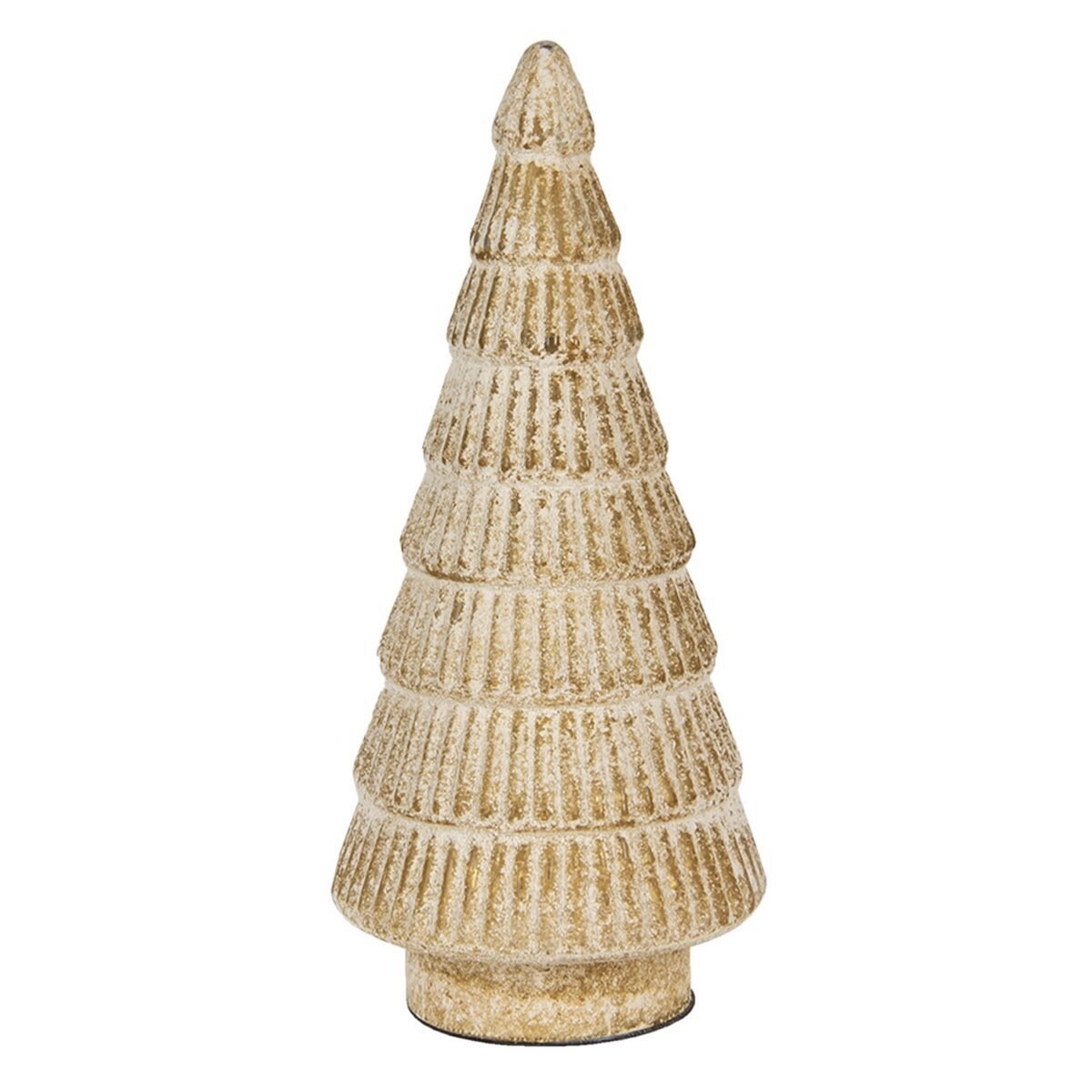 Brad din sticla auriu antichizat Ø 15 cm x 31 h