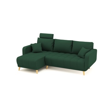 Coltar extensibil, reversibil LIDYA Verde de 3 locuri, 230 x 140 x 90 cm Coltar extensibil, reversibil LIDYA Verde de 3 locuri, 230 x 140 x 90 cm