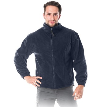 Jacheta de iarna din fleece Polar, unisex, cu buzunare multiple, bleumarin marimea L Jacheta de iarna din fleece Polar, unisex, cu buzunare multiple, bleumarin marimea L