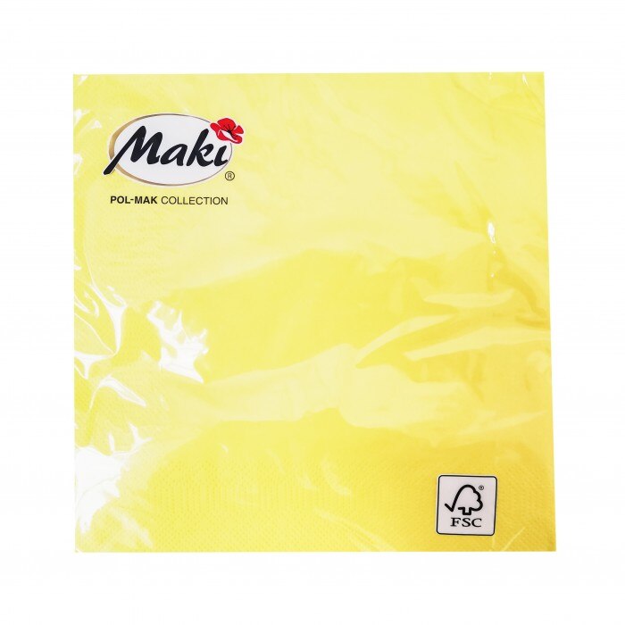 Servetele de masa 33x33cm, model yellow - 3 straturi
