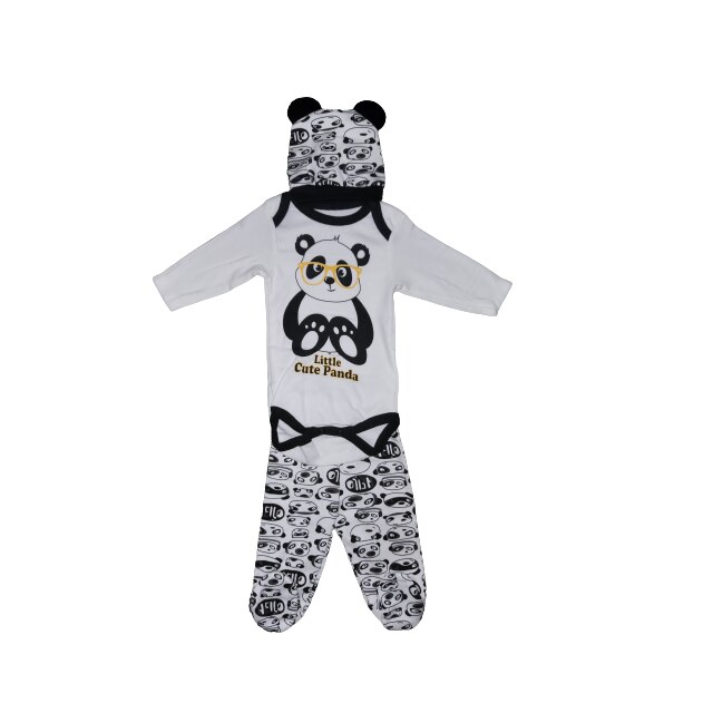 Set hainute 3 piese pentru bebe, Ursulet,