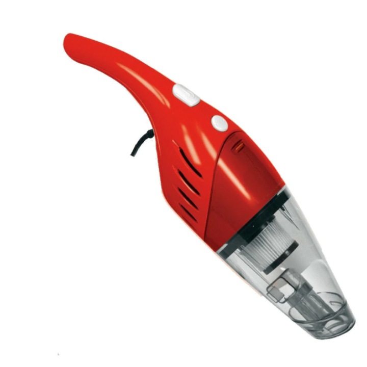 Aspirator 2 in 1 Multifunctional, Filtru HEPA, Putere 600W, Nivel Zgomot 75 dB, Lungime Cablu 5 m, Maner Pliabil, 220-240 V AC, Rosu/Alb