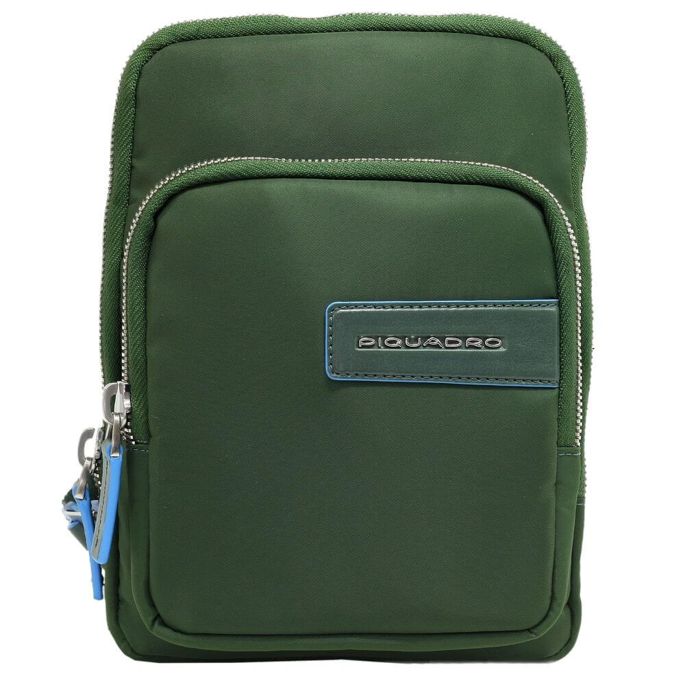 Geanta de umar PIQUADRO cu buzunar pentru connequ, CA5703RY/VE, verde
