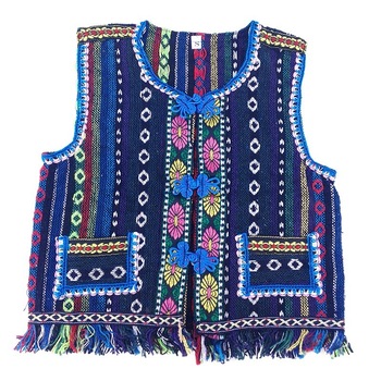 Vesta din material textil cu modele populare Traditionale, copii Vesta din material textil cu modele populare Traditionale, copii